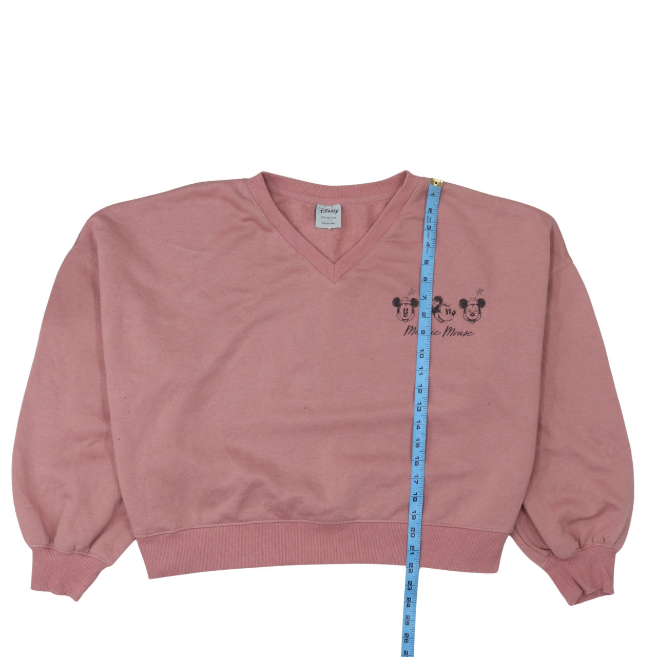 Disney Primark Women Pink 2XL Minnie Mouse Pullover Sweatshirt