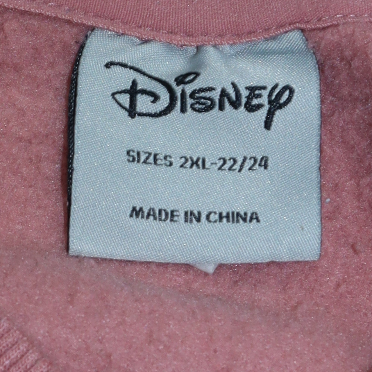 Disney Primark Women Pink 2XL Minnie Mouse Pullover Sweatshirt