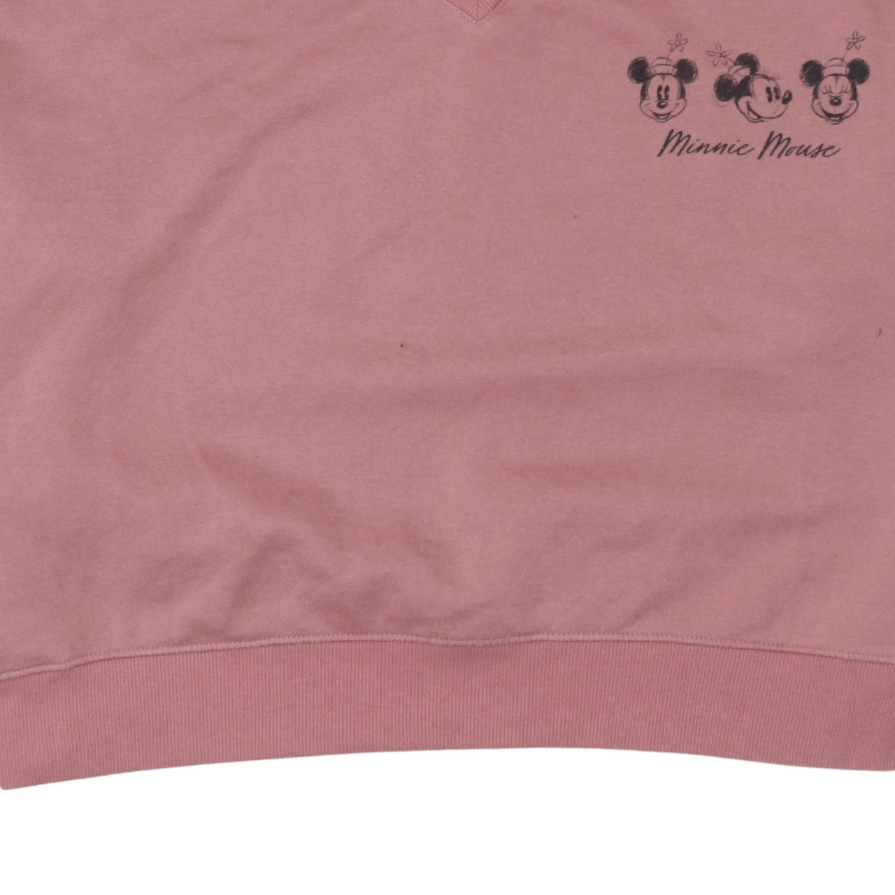 Disney Primark Women Pink 2XL Minnie Mouse Pullover Sweatshirt