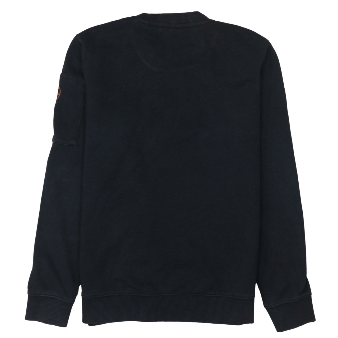 Napapijri Mens Black Logo Crew Neck Sweatshirt Size L