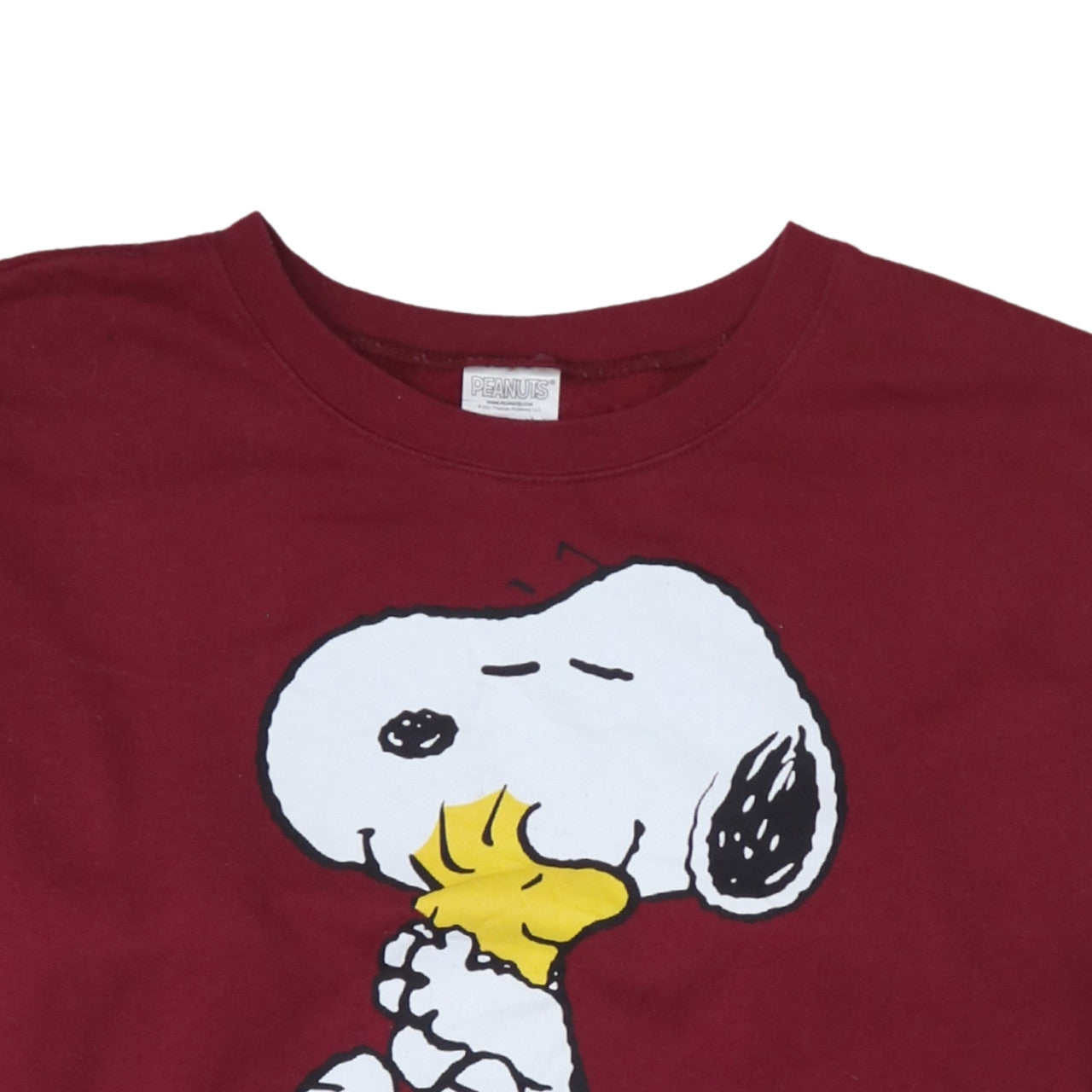 Peanuts Womens Red Snoopy Better Together Pullover Sweatshirt XXL