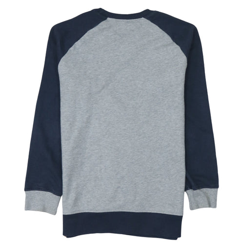 Original Penguin Men's Grey Navy Crew Neck Sweatshirt Size S
