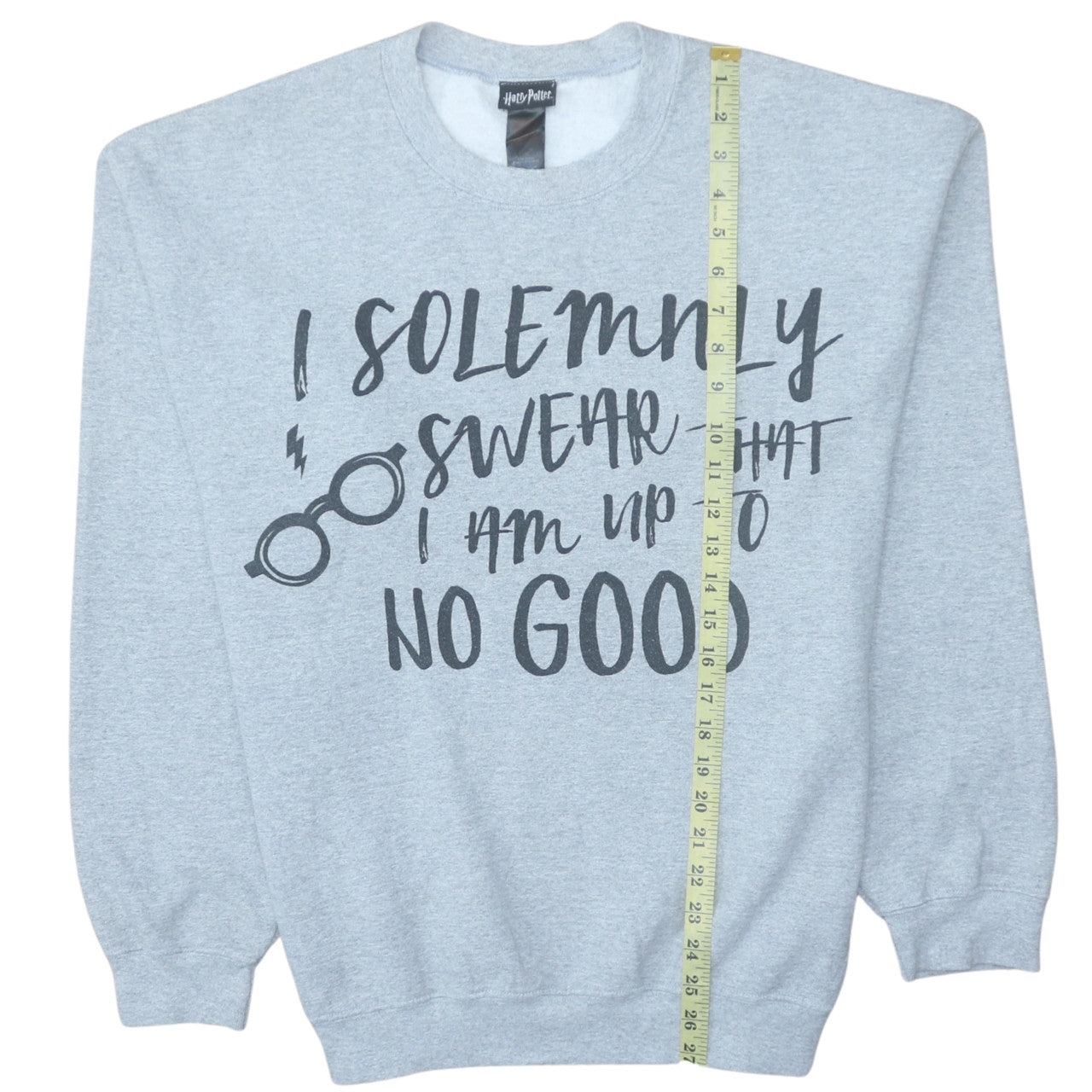 Harry Potter Women Grey Crew Neck Pullover Sweatshirt Size M