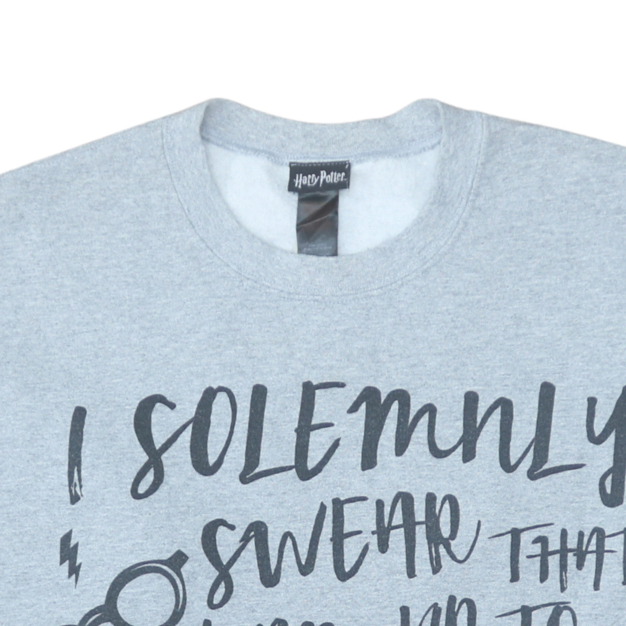 Harry Potter Women Grey Crew Neck Pullover Sweatshirt Size M