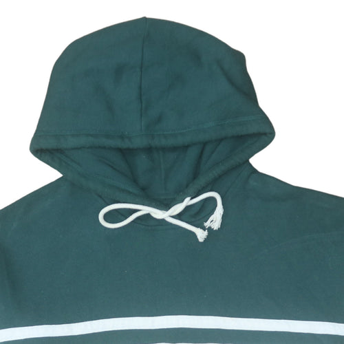 Hollister Men’s Green Pullover Hoodie L Logo Graphic Fleece