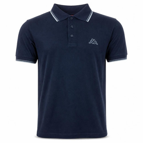 Kappa Men's Blue Short Sleeve Polo Shirt Size S Regular Fit