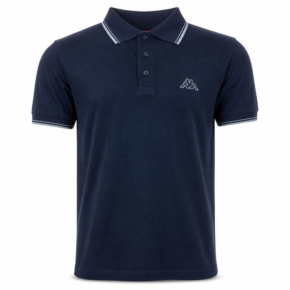 Kappa Men's Blue Short Sleeve Polo Shirt Size S Regular Fit