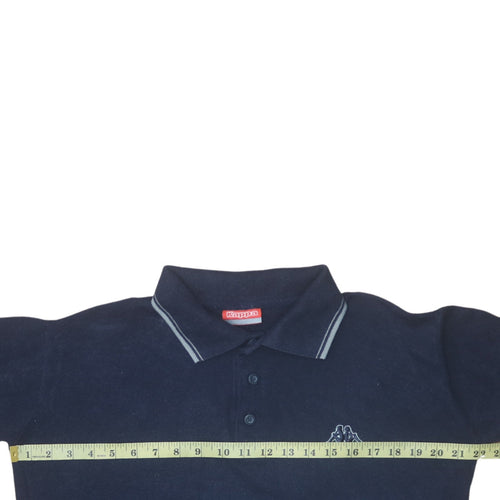Kappa Men's Blue Short Sleeve Polo Shirt Size S Regular Fit