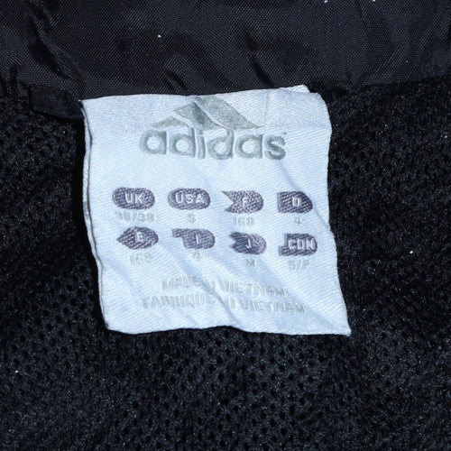 Adidas Men's Black Hooded Waterproof Windbreaker Jacket Size M