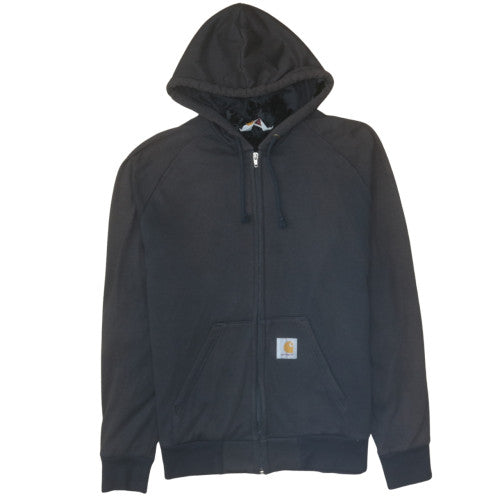 Carhartt Men's Black Full Zip Fleece Lined Hoodie M