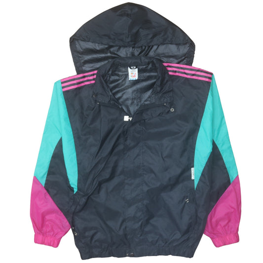 adidas Men’s Multicoloured 90s Retro Windbreaker Jacket Size S