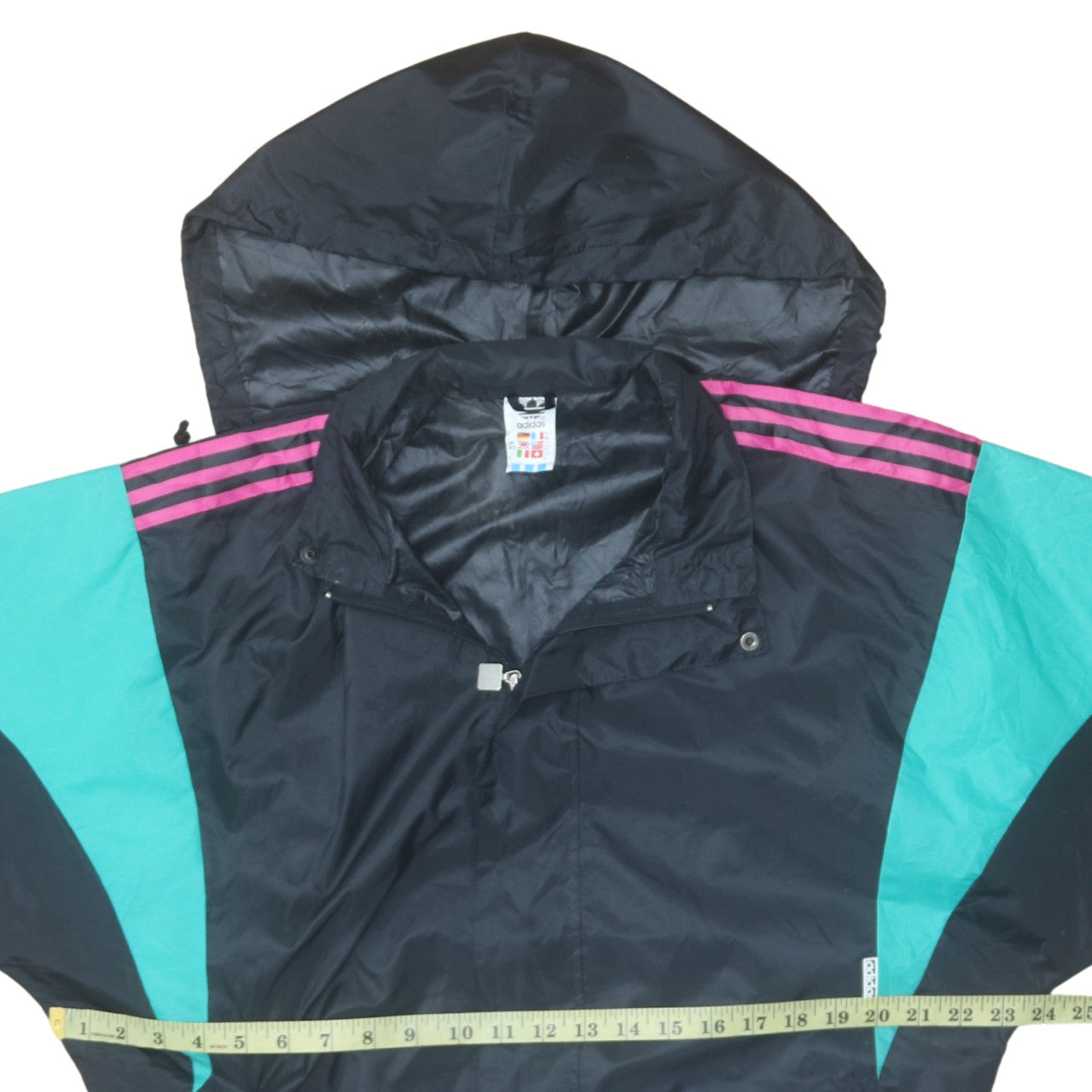 adidas Men’s Multicoloured 90s Retro Windbreaker Jacket Size S