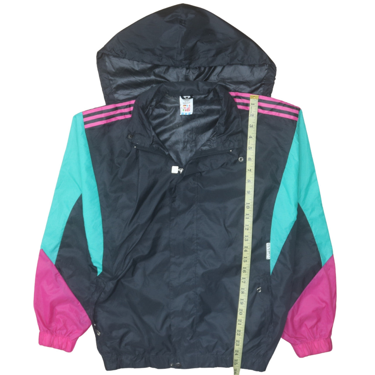 adidas Men’s Multicoloured 90s Retro Windbreaker Jacket Size S
