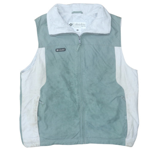 Columbia Men's Green L Fleece Lined Bodywarmer Waistcoat