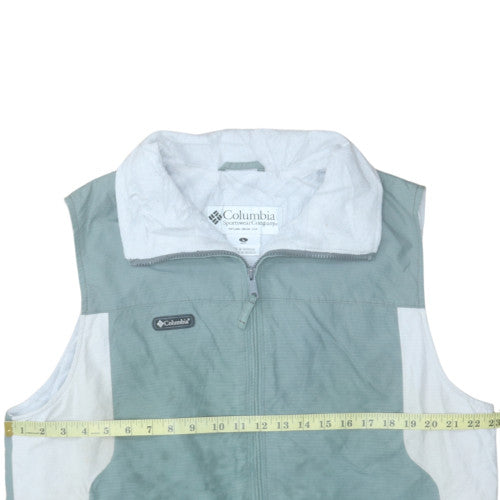 Columbia Men's Green L Fleece Lined Bodywarmer Waistcoat