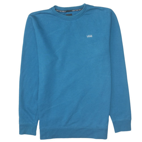 Vans Men's Blue Crew Neck Pullover Sweatshirt Medium