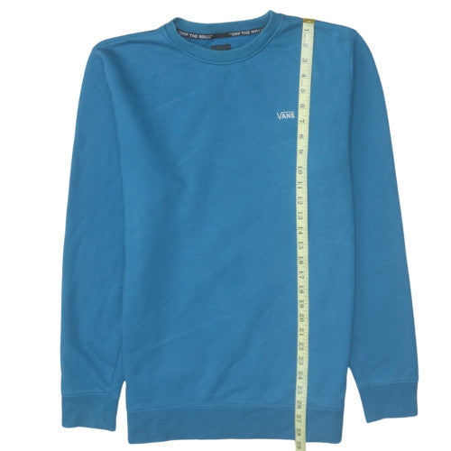 Vans Men's Blue Crew Neck Pullover Sweatshirt Medium