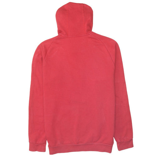 Adidas Men's Red Pullover Hoodie Size M Sports Fleece Sweatshirt