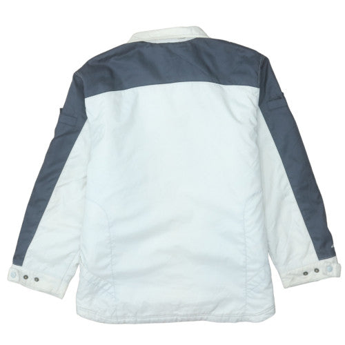 Adidas Men's White Windbreaker Jacket Size S Lightweight Sports