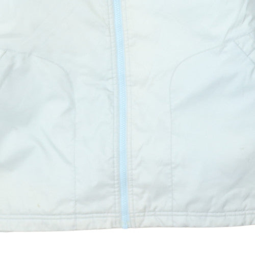 Adidas Men's White Windbreaker Jacket Size S Lightweight Sports