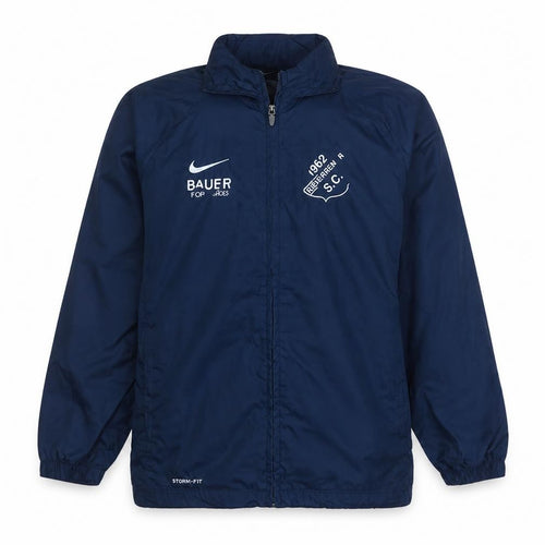 Nike Boys Blue Football Track Jacket 12-13 Years Lined Waterproof Windproof