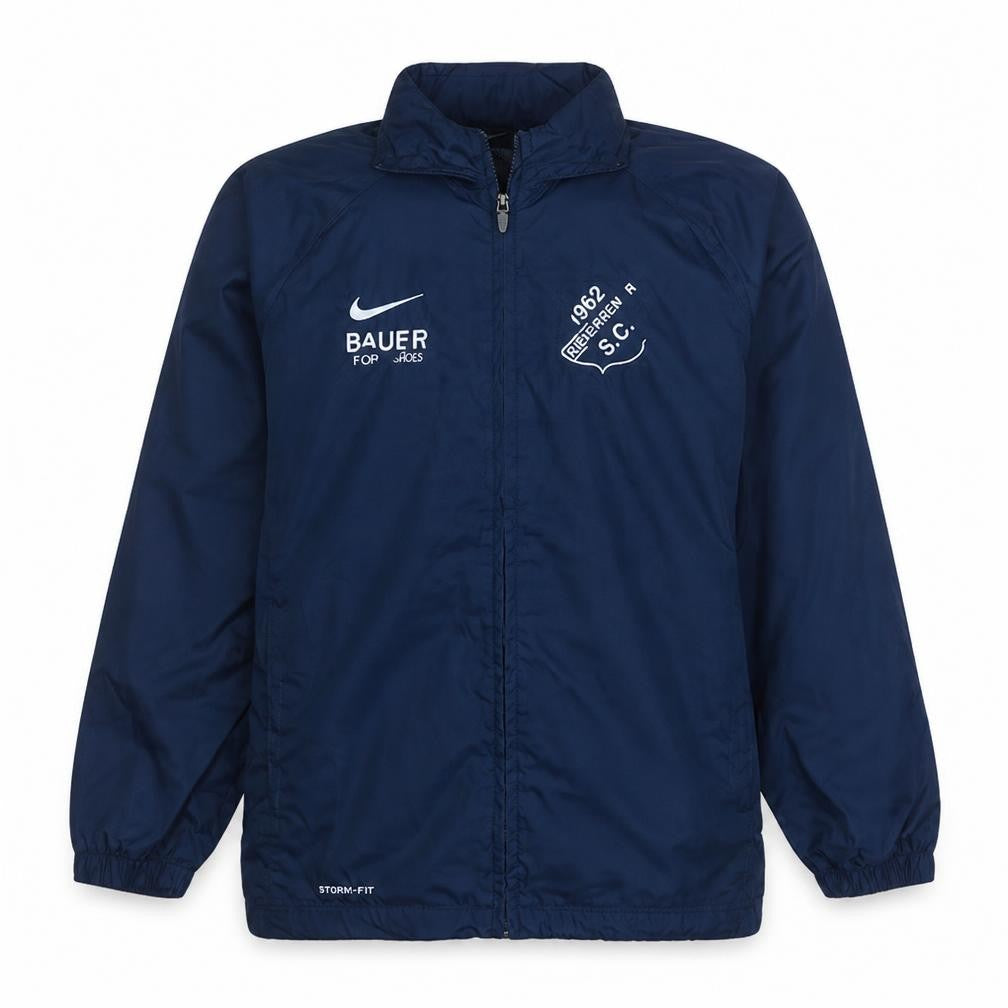 Nike Boys Blue Football Track Jacket 12-13 Years Lined Waterproof Windproof