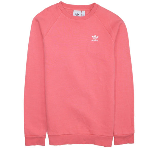 Adidas Men's Pink Crew Neck Long Sleeve Sweatshirt Size S