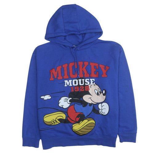 Disney Women's Blue Mickey Mouse Pullover Hoodie Size L