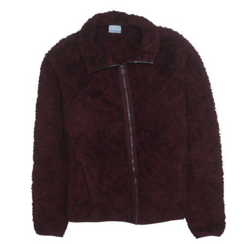 Columbia Women’s Burgundy Full Zip Fleece Jacket Size L