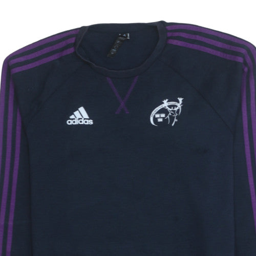 Adidas Men’s Blue Munster Rugby Sweatshirt L Crew Neck Pullover