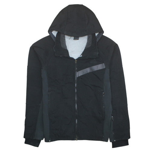 Adidas Men’s Black Softshell Hooded Jacket L Sports Full Zip