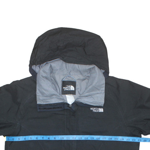 The North Face Womens Black Waterproof Hooded Rain Jacket L