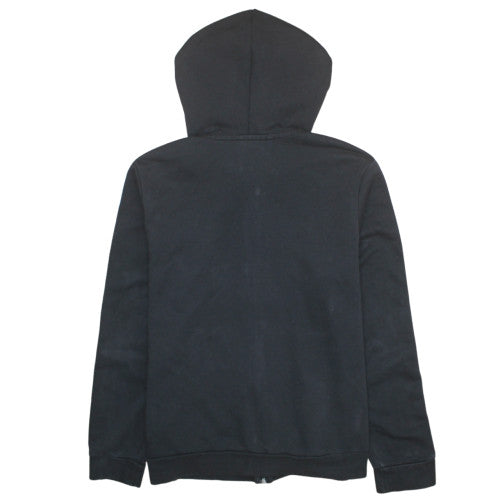 Adidas Womens Black XL Full Zip Hoodie with Stripes