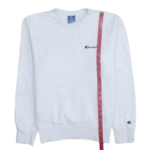 Champion Women’s White Cotton Pullover Sweatshirt Size L