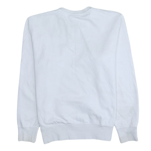 Champion Women’s White Cotton Pullover Sweatshirt Size L