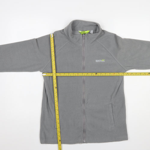 Regatta Boys Grey Fleece Full Zip Mid-Length Jacket 15-16 Years