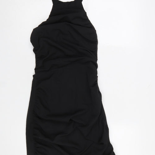 EGO Women’s Black Size 8 Halter Bodycon Party Dress