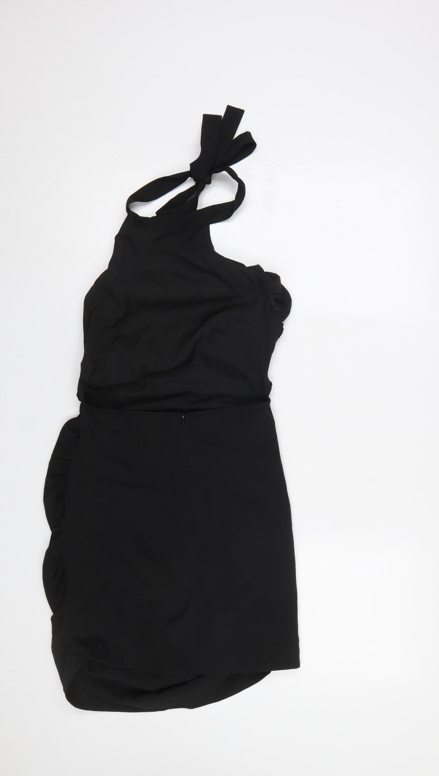 EGO Women’s Black Size 8 Halter Bodycon Party Dress