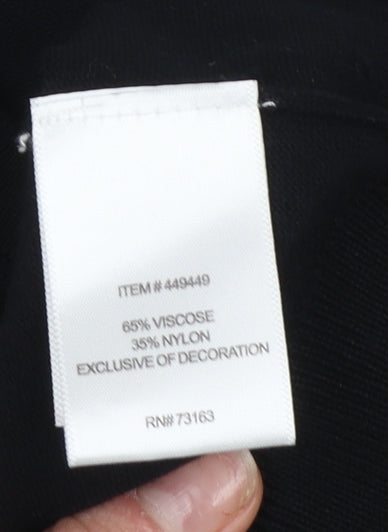 Cable & Gauge Women's Black Embroidered Button Cardigan M