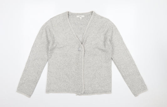 Marks and Spencer Women’s Grey Wool Blend V-Neck Cardigan Size S