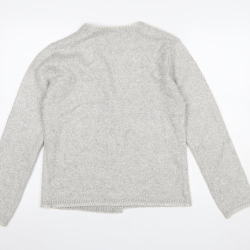 Marks and Spencer Women’s Grey Wool Blend V-Neck Cardigan Size S