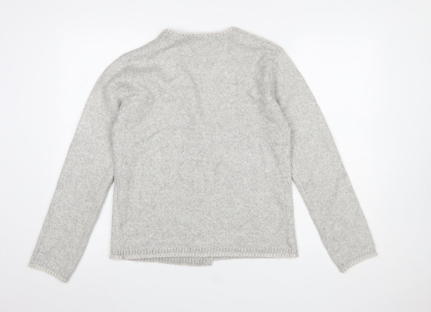 Marks and Spencer Women’s Grey Wool Blend V-Neck Cardigan Size S