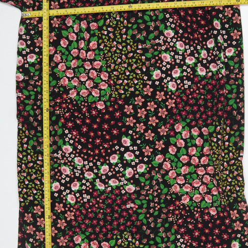 Topshop Women’s Multicoloured Floral Shift Dress Size 16