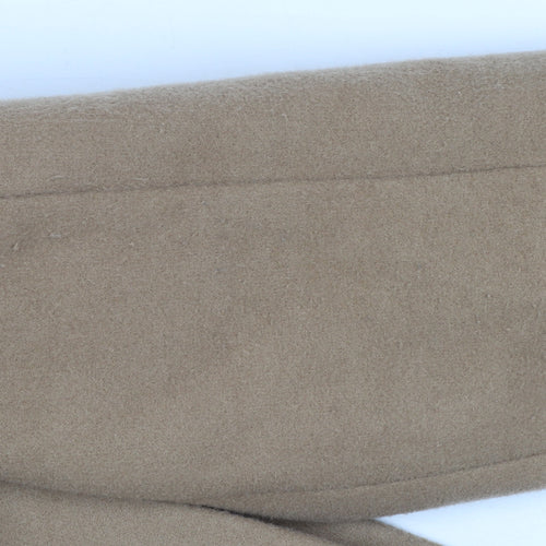 Marks and Spencer Women's Beige Wool Overcoat Size 12
