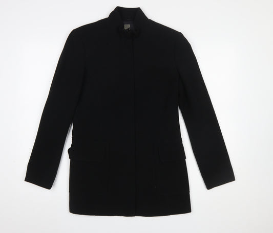Sandwich Womens Black Mid-Length Polyester Overcoat Size 12