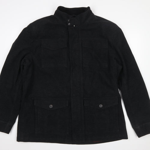 Next Men's Black 2XL Italian Moleskin Military Jacket