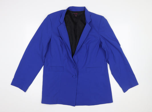 Simply Be Women’s Blue Suit Jacket UK 18 Regular Fit Blazer
