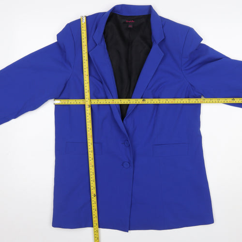 Simply Be Women’s Blue Suit Jacket UK 18 Regular Fit Blazer