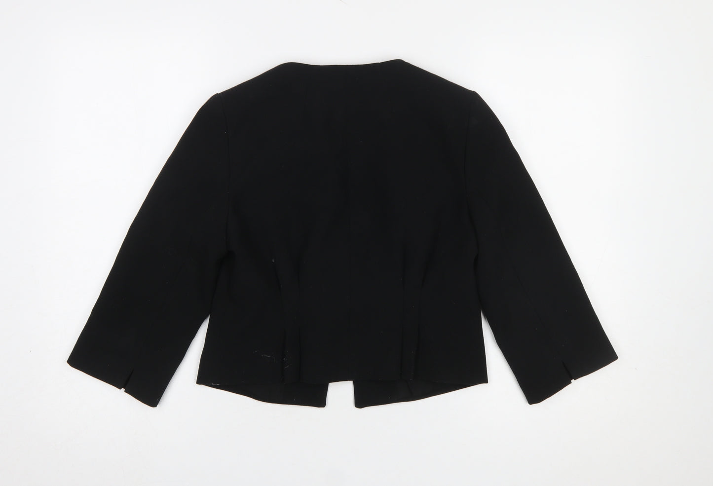 Coast Women's Black Size 10 Cropped Suit Jacket Blazer