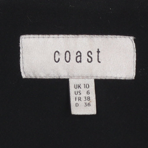 Coast Women's Black Size 10 Cropped Suit Jacket Blazer